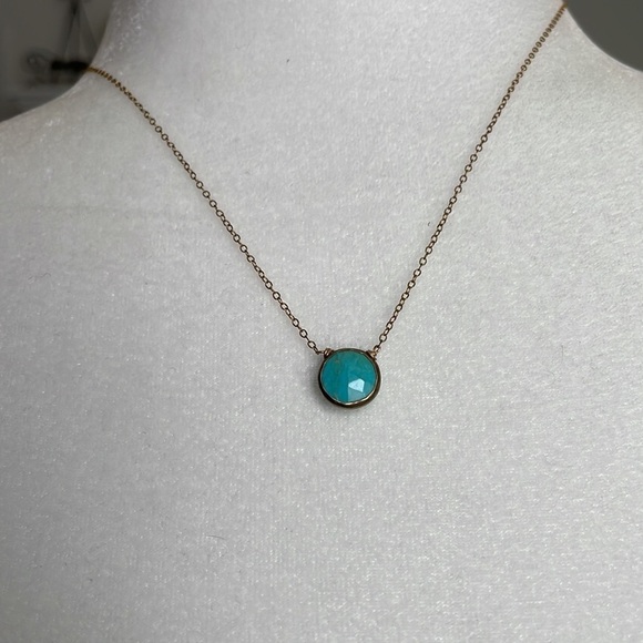 14k GF Necklace Genuine Turquoise - Picture 7 of 9